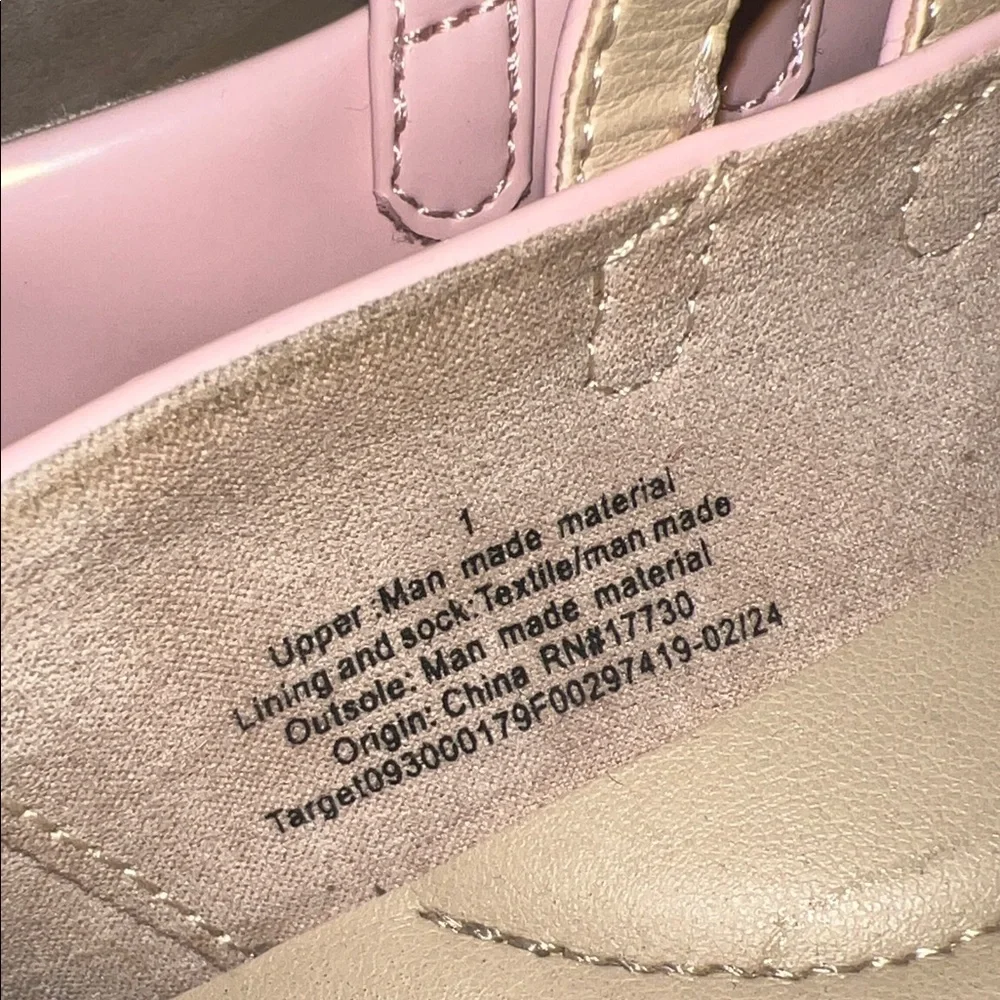 Cat & Jack Pink Double Strap Flats